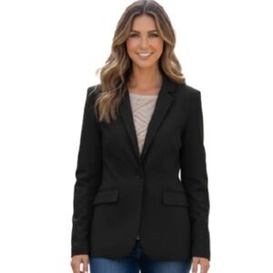 FUTURE COLLECTIVE Lined Single Button Blazer, Women’s Size M, Black, New